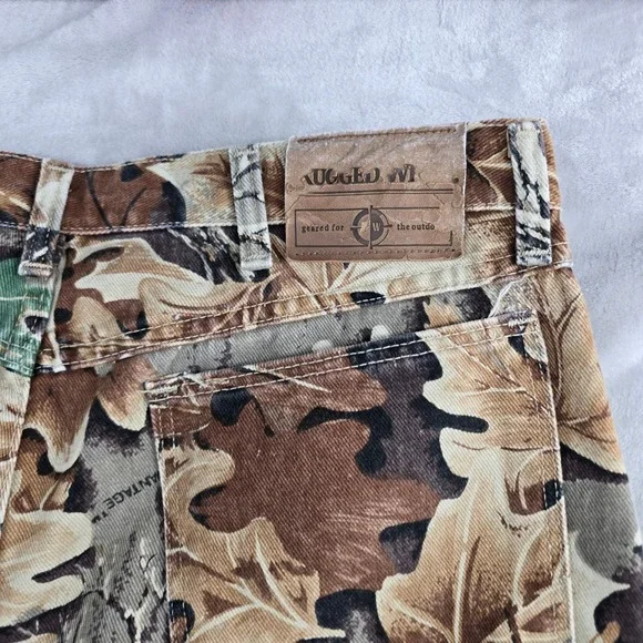 Wrangler Men's Advantage Camo Pants Size 34x34 Woodland Pattern Hunting Outdoor - Picture 9 of 12